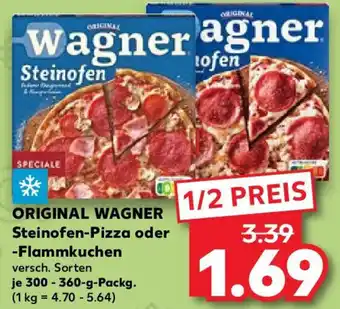 Kaufland ORIGINAL WAGNER Steinofen-Pizza oder Flammkuchen 300-360 g Packg. Angebot