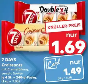 Kaufland 7 DAYS Croissants 240 g Packg. Angebot