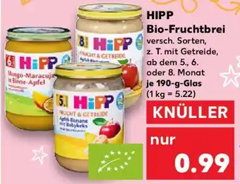 Kaufland HIPP Bio-Fruchtbrei 190 g Glas Angebot