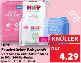 Kaufland HIPP Feuchttücher Babysanft 192-240 St. Packg. Angebot