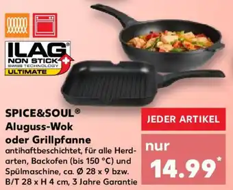 Kaufland SPICE&SOUL Aluguss-Wok oder Grillpfanne Angebot