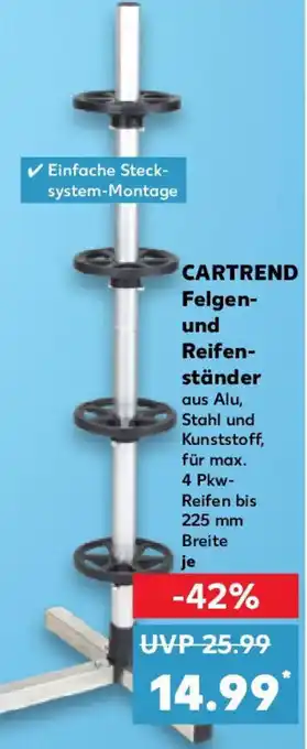 Kaufland CARTREND Felgen und Reifenständer Angebot