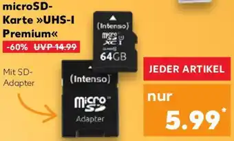 Kaufland (Intenso) microSD Karte UHS-I Premium Angebot