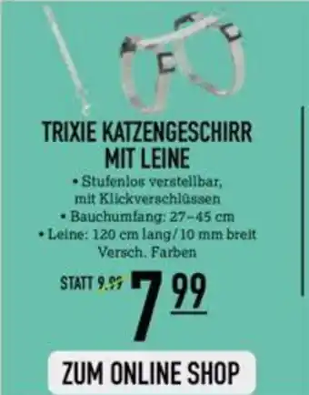 Kölle Zoo TRIXIE KATZENGESCHIRR MIT LEINE Angebot