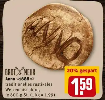 REWE Anno »1688«2 Angebot