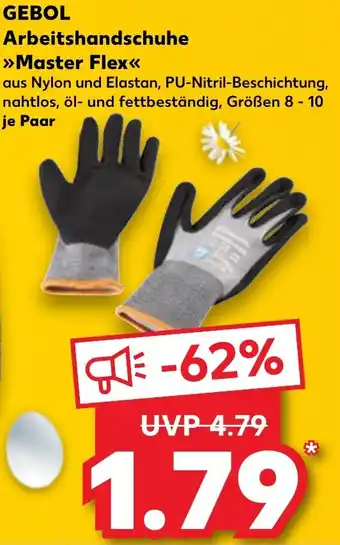 Kaufland GEBOL Arbeitshandschuhe Master Flex Angebot