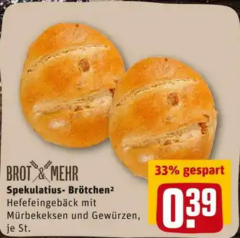 REWE Spekulatius-brötchen Angebot