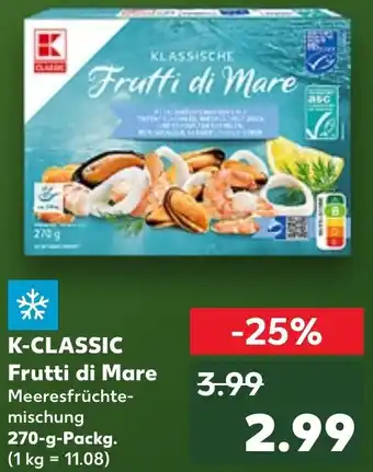 Kaufland K-CLASSIC Frutti di Mare 270 g Packg. Angebot