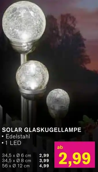 KODi SOLAR GLASKUGELLAMPE Angebot