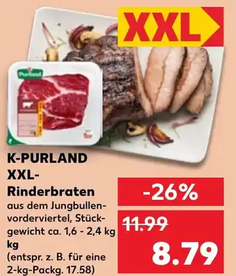 Kaufland K-PURLAND XXL Rinderbraten Angebot