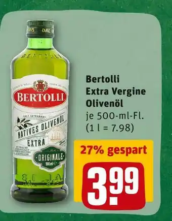 REWE Bertolli extra vergine olivenöl Angebot