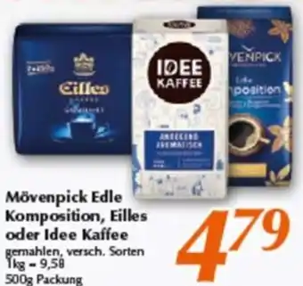 inkoop Mövenpick Edle Komposition, Eilles oder Idee Kaffee 500g Packung Angebot