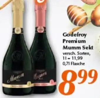 inkoop Godefroy Premium Mumm Sekt 0,7 L Flasche Angebot