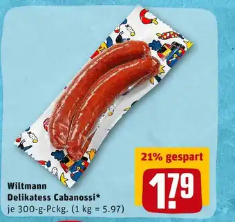 REWE Wiltmann delikatess cabanossi Angebot