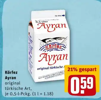 REWE Körfez ayran Angebot