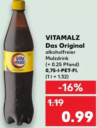 Kaufland VITAMALZ Das Original 0,75 L Angebot