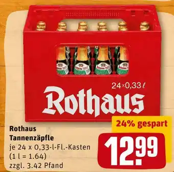 REWE Rothaus tannenzäpfle Angebot