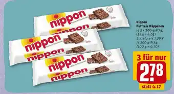 REWE Nippon puffreis häppchen Angebot