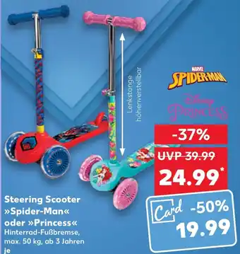 Kaufland Steering Scooter Spider-Man oder Princess Angebot