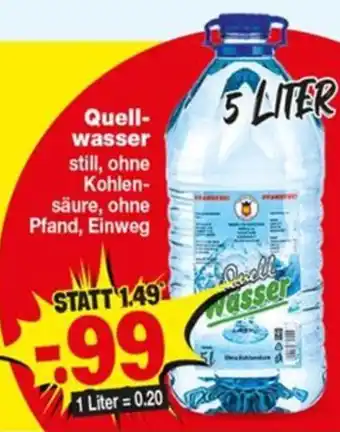 Repo Markt Quellwasser still 5L Angebot