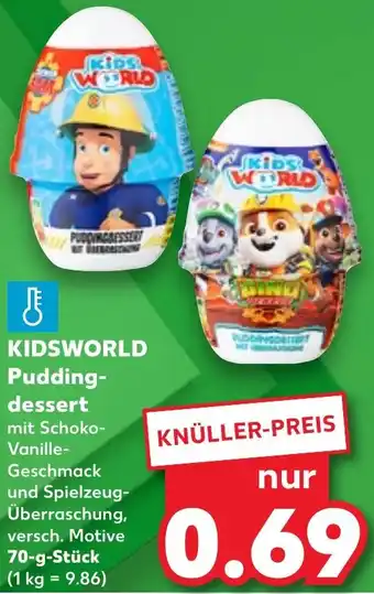 Kaufland KIDSWORLD Puddingdessert 70 g Stück Angebot