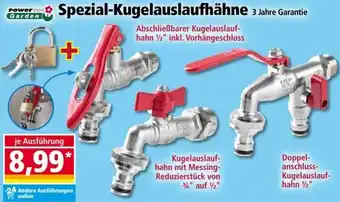 Norma Powertec Garden Spezial-Kugelauslaufhähne Angebot