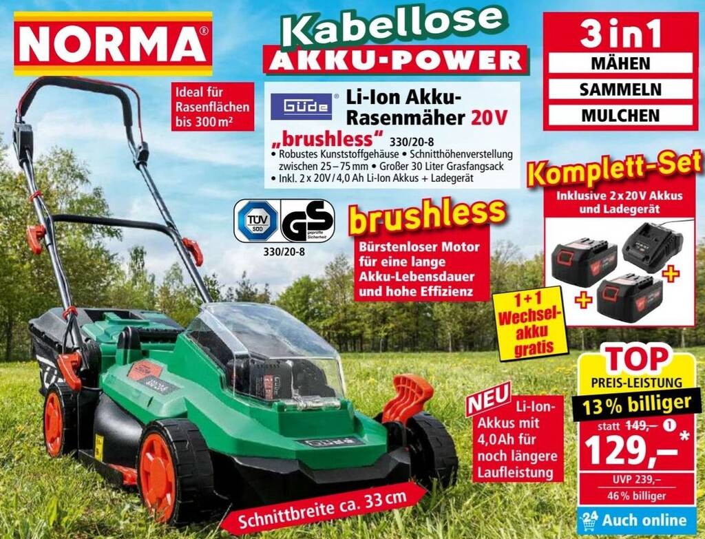 Norma Akku Rasenmaher