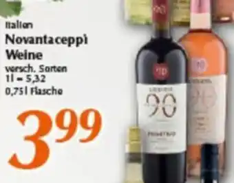 inkoop Italien Novantaceppi Weine 0,75 L Flasche Angebot