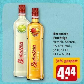 REWE Berentzen fruchtige Angebot