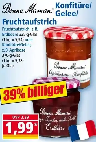 Norma Bonne Maman Konfitüre/Gelee/ Fruchtaufstrich 335/370 g Glas Angebot