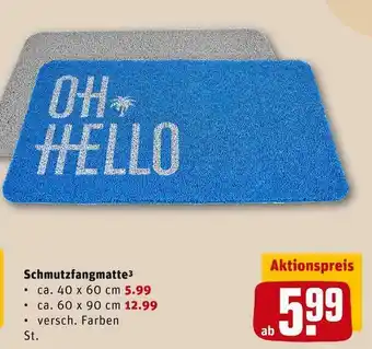 REWE Schmutzfangmatte Angebot