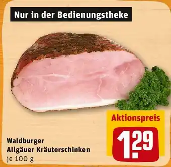 REWE Waldburger allgäuer kräuterschinken Angebot