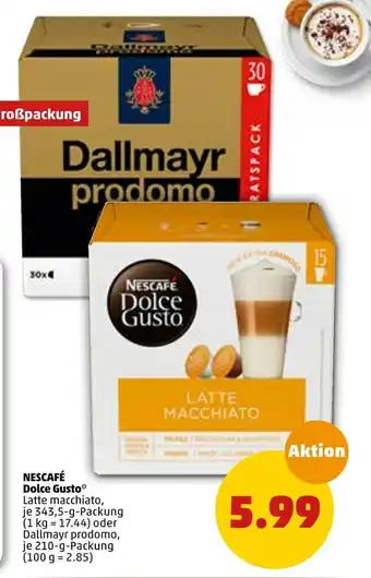 PENNY Nescafé dolce gusto oder dallmayr prodomo kaffee Angebot