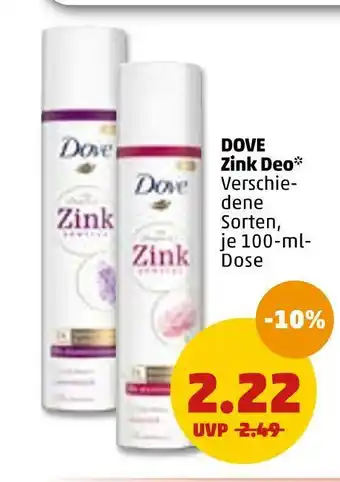 PENNY Dove zink deo Angebot