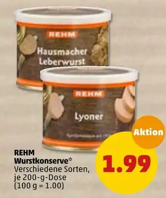 PENNY Rehm wurstkonserve Angebot