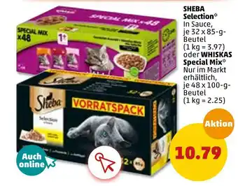 PENNY Sheba selection oder whiskas special mix katzennassfutter Angebot