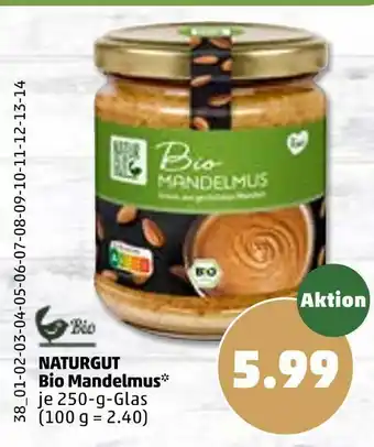 PENNY Naturgut bio mandelmus Angebot