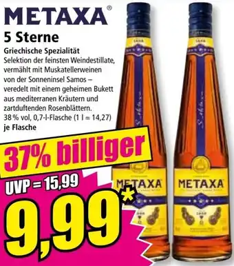 Norma METAXA 5 Sterne 0,7 L Flasche Angebot