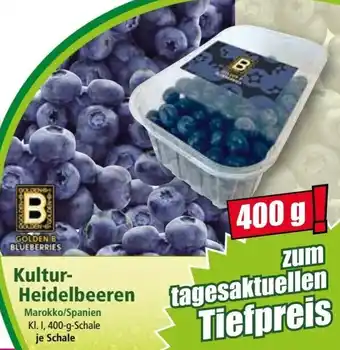 Norma Kultur Heidelbeeren 400 g Schale Angebot