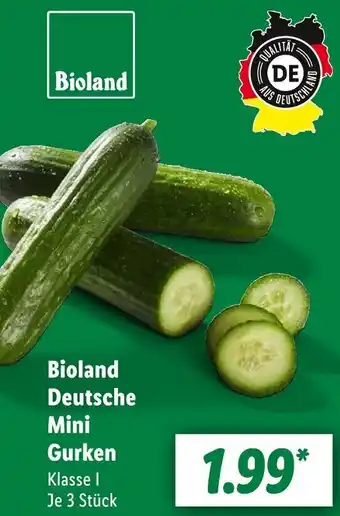 Lidl Bioland Deutsche Mini Gurken Angebot