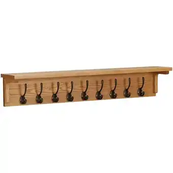 ManoMano Bonnevie - Wandgarderobe 90x16x16 cm Massivholz Eiche vidaXL706816 Angebot