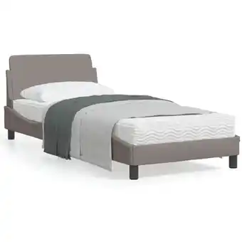 ManoMano Bonnevie - Bettgestell mit Kopfteil Taupe 80x200 cm Stoff vidaXL97880 Angebot