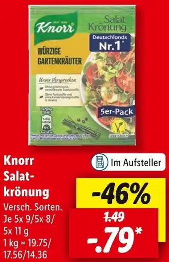 Lidl Knorr Salatkrönung 5x9/5x8/5x11 g Angebot