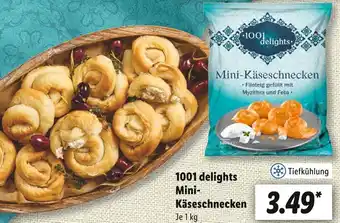 Lidl 1001 delights Mini-Käseschnecken 1 kg Angebot