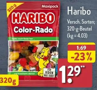 Aldi Nord Haribo 320 g Beutel Angebot