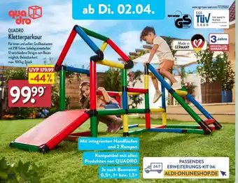 Aldi Nord QUADRO Kletterparkour Angebot