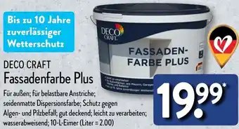 Aldi Nord DECO CRAFT Fassadenfarbe Plus 10 L Eimer Angebot