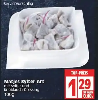 Edeka Matjes Sylter Art 100g Angebot