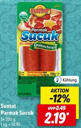 Lidl Suntat Parmak Sucuk 200 g Angebot