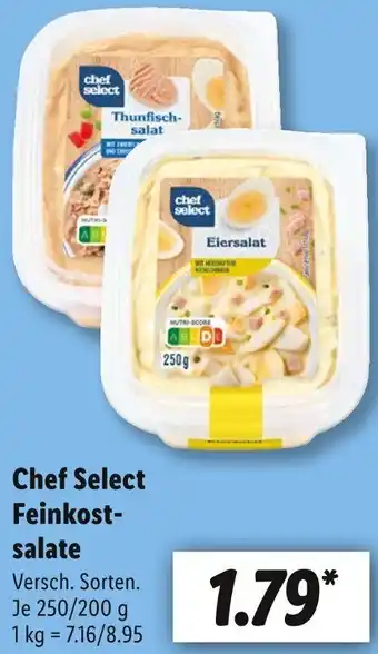 Lidl Chef Select Feinkostsalate 250/200 g Angebot